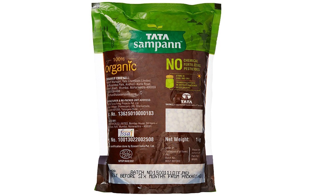 Tata Sampann Organic Unpolished Chana Dal   Pack  1 kilogram